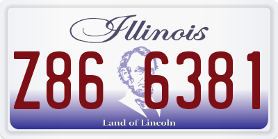 IL license plate Z866381