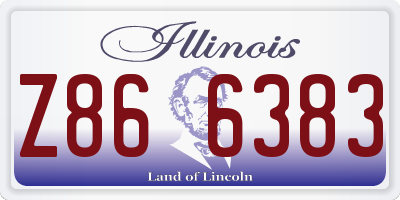 IL license plate Z866383