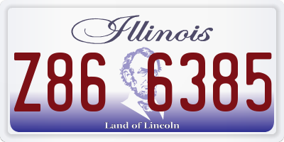 IL license plate Z866385