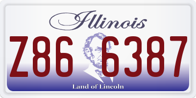 IL license plate Z866387