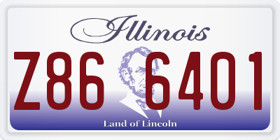 IL license plate Z866401