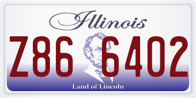 IL license plate Z866402