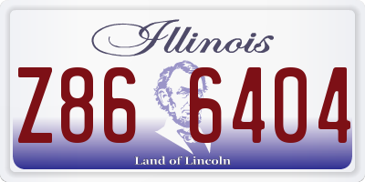IL license plate Z866404