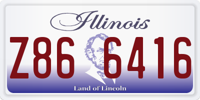 IL license plate Z866416