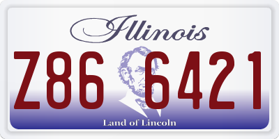 IL license plate Z866421