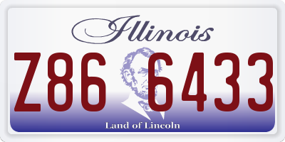 IL license plate Z866433