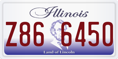IL license plate Z866450