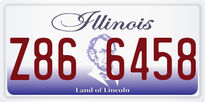 IL license plate Z866458