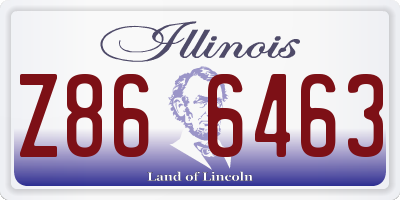 IL license plate Z866463