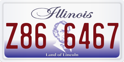 IL license plate Z866467