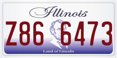 IL license plate Z866473