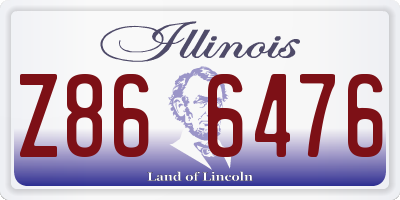 IL license plate Z866476