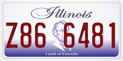 IL license plate Z866481