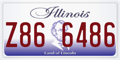 IL license plate Z866486