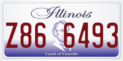 IL license plate Z866493