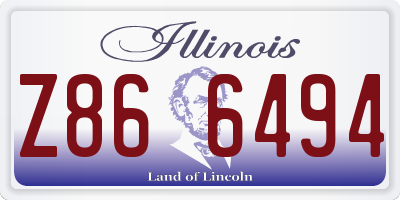 IL license plate Z866494