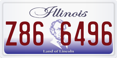 IL license plate Z866496