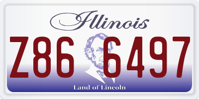 IL license plate Z866497