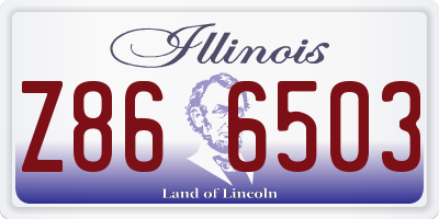 IL license plate Z866503