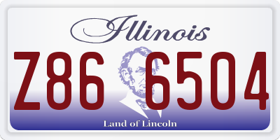 IL license plate Z866504