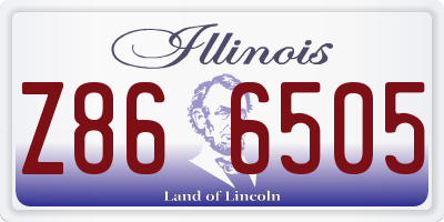 IL license plate Z866505