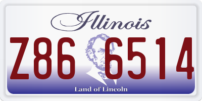 IL license plate Z866514