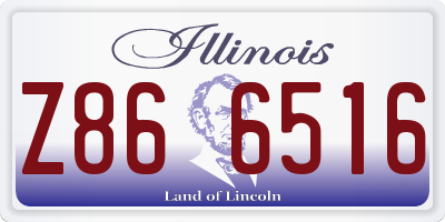IL license plate Z866516
