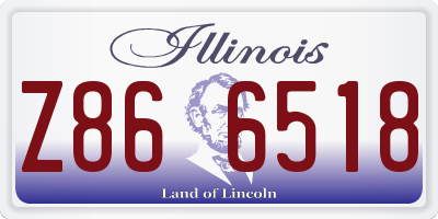 IL license plate Z866518
