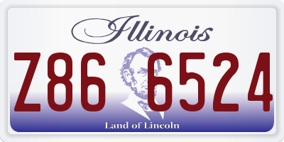 IL license plate Z866524