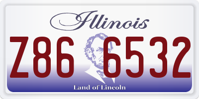 IL license plate Z866532