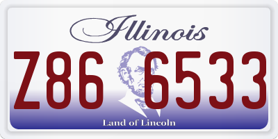 IL license plate Z866533