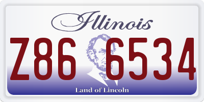 IL license plate Z866534