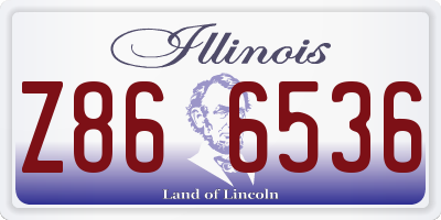 IL license plate Z866536