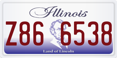 IL license plate Z866538