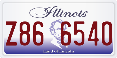 IL license plate Z866540