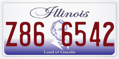 IL license plate Z866542