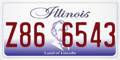 IL license plate Z866543
