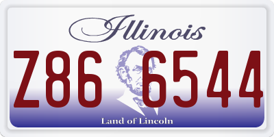 IL license plate Z866544