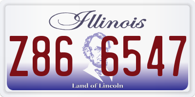 IL license plate Z866547