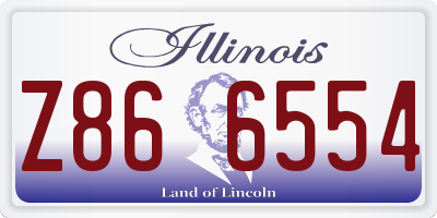 IL license plate Z866554