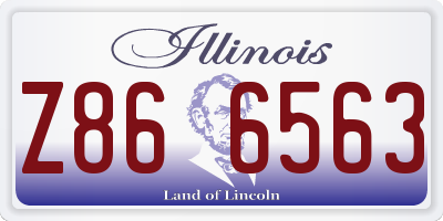 IL license plate Z866563