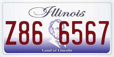 IL license plate Z866567
