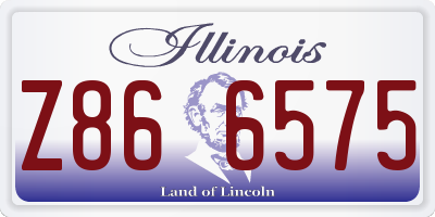 IL license plate Z866575