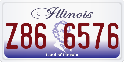 IL license plate Z866576