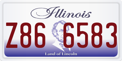 IL license plate Z866583