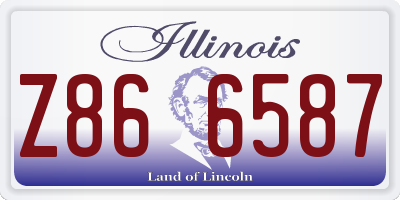 IL license plate Z866587