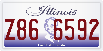 IL license plate Z866592