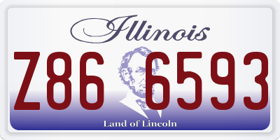 IL license plate Z866593