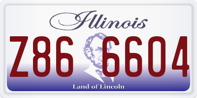 IL license plate Z866604