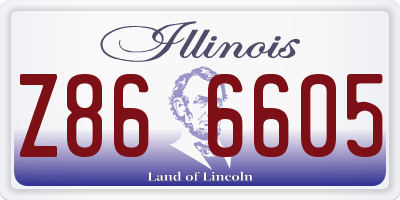 IL license plate Z866605